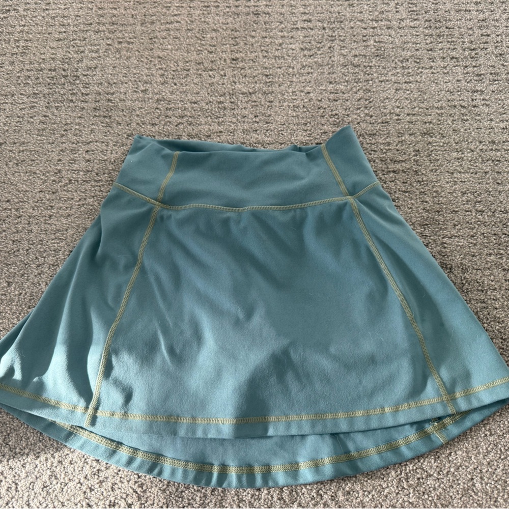 J. Crew Teal/Green Skater Skirt